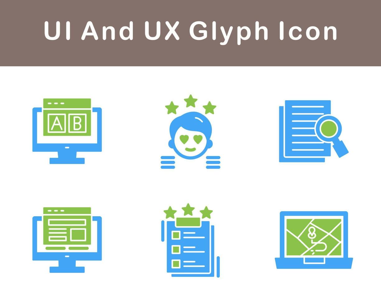 UI And UX Vector Icon Set