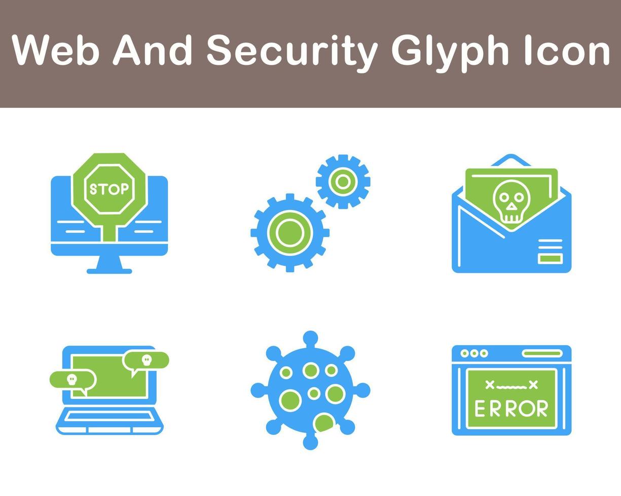 Web And Security Vector Icon Set