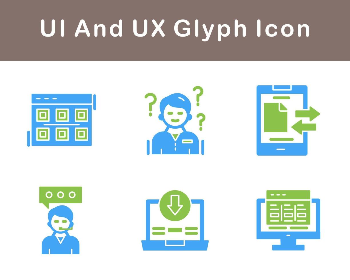 UI And UX Vector Icon Set