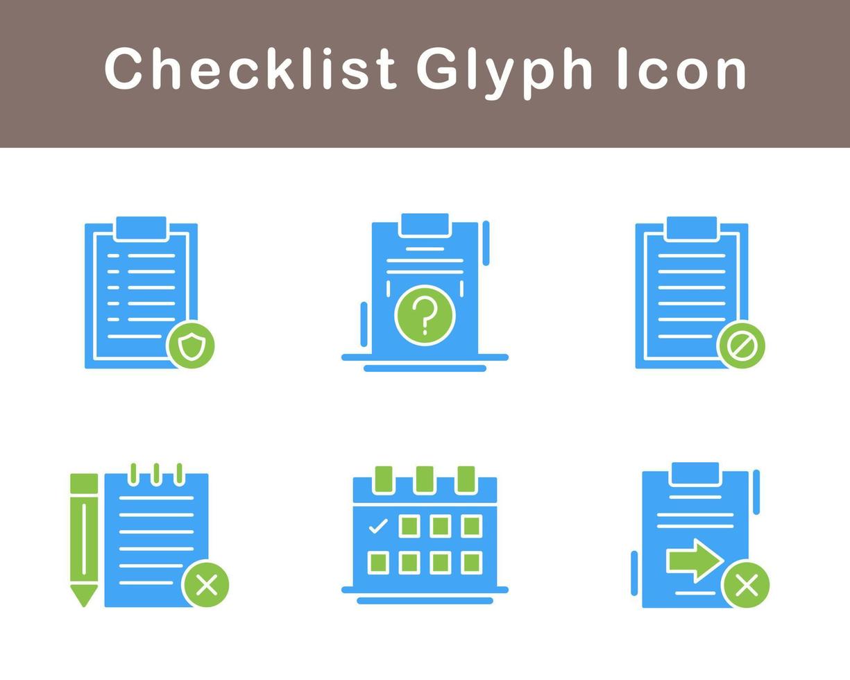 Checklist Vector Icon Set