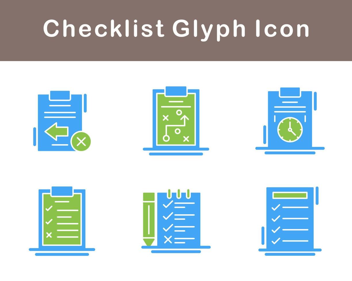 Checklist Vector Icon Set