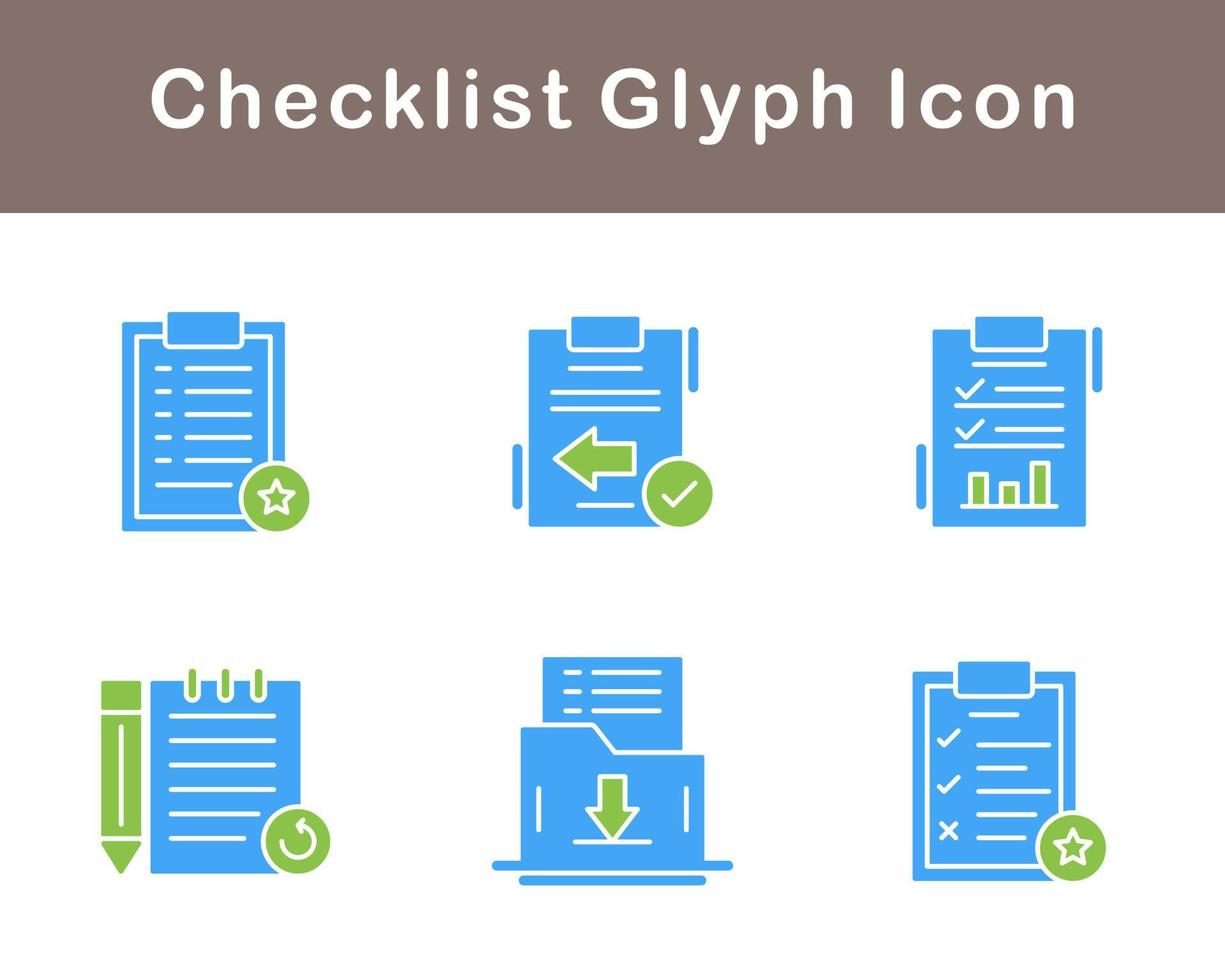 Checklist Vector Icon Set