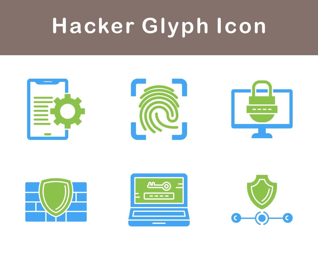 Hacker Vector Icon Set