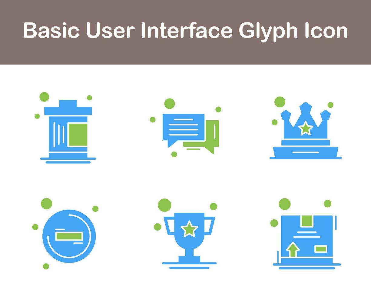 Basic User Interface Vector Icon Set