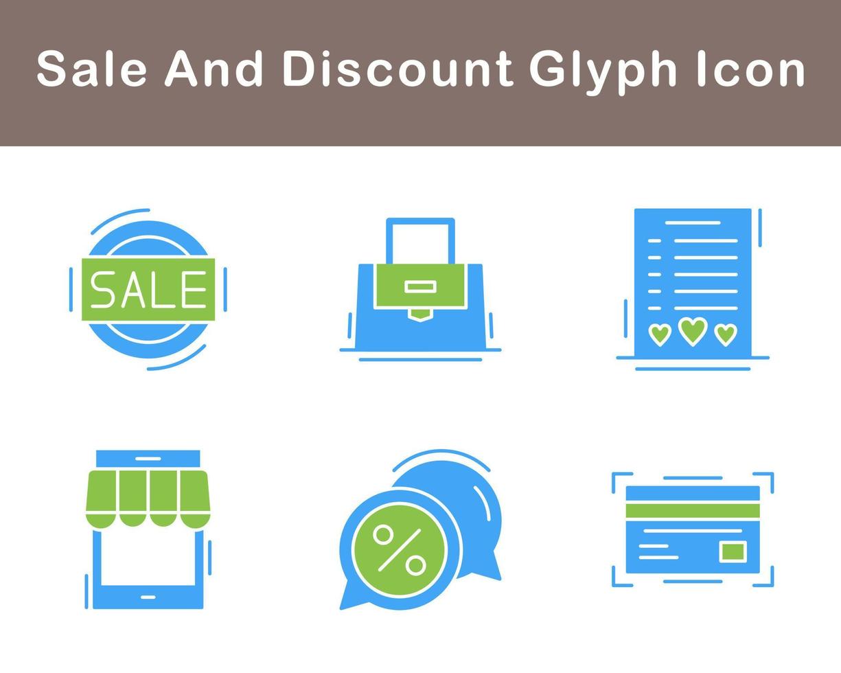 Sale And Discount Vector Icon Set