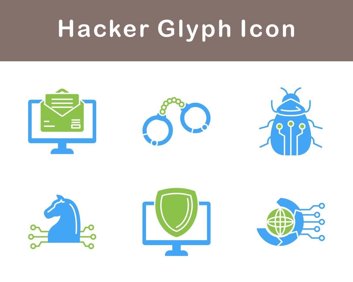 Hacker Vector Icon Set