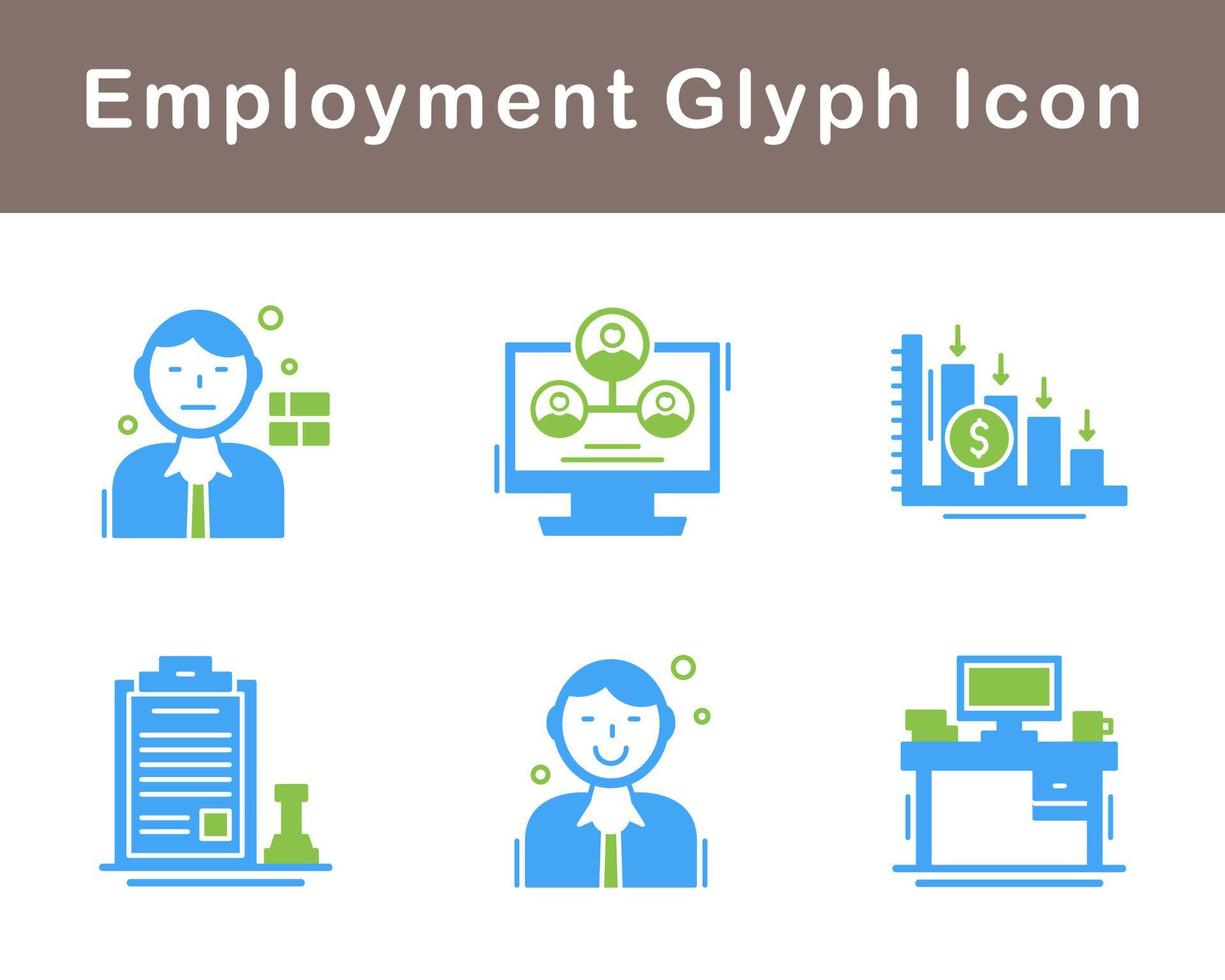 Employment Vector Icon Set