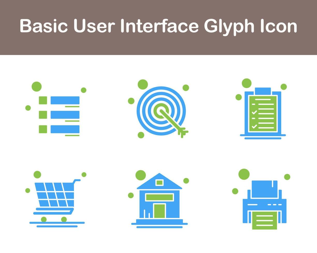 Basic User Interface Vector Icon Set