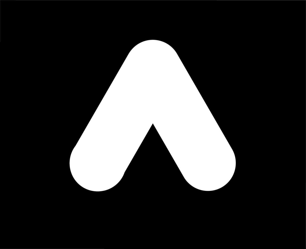 Google Ads Logo Symbol White Design Vector Illustration With Black Background