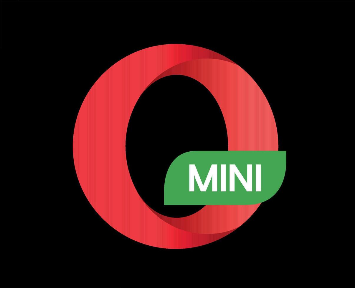 Opera Mini Logo Black