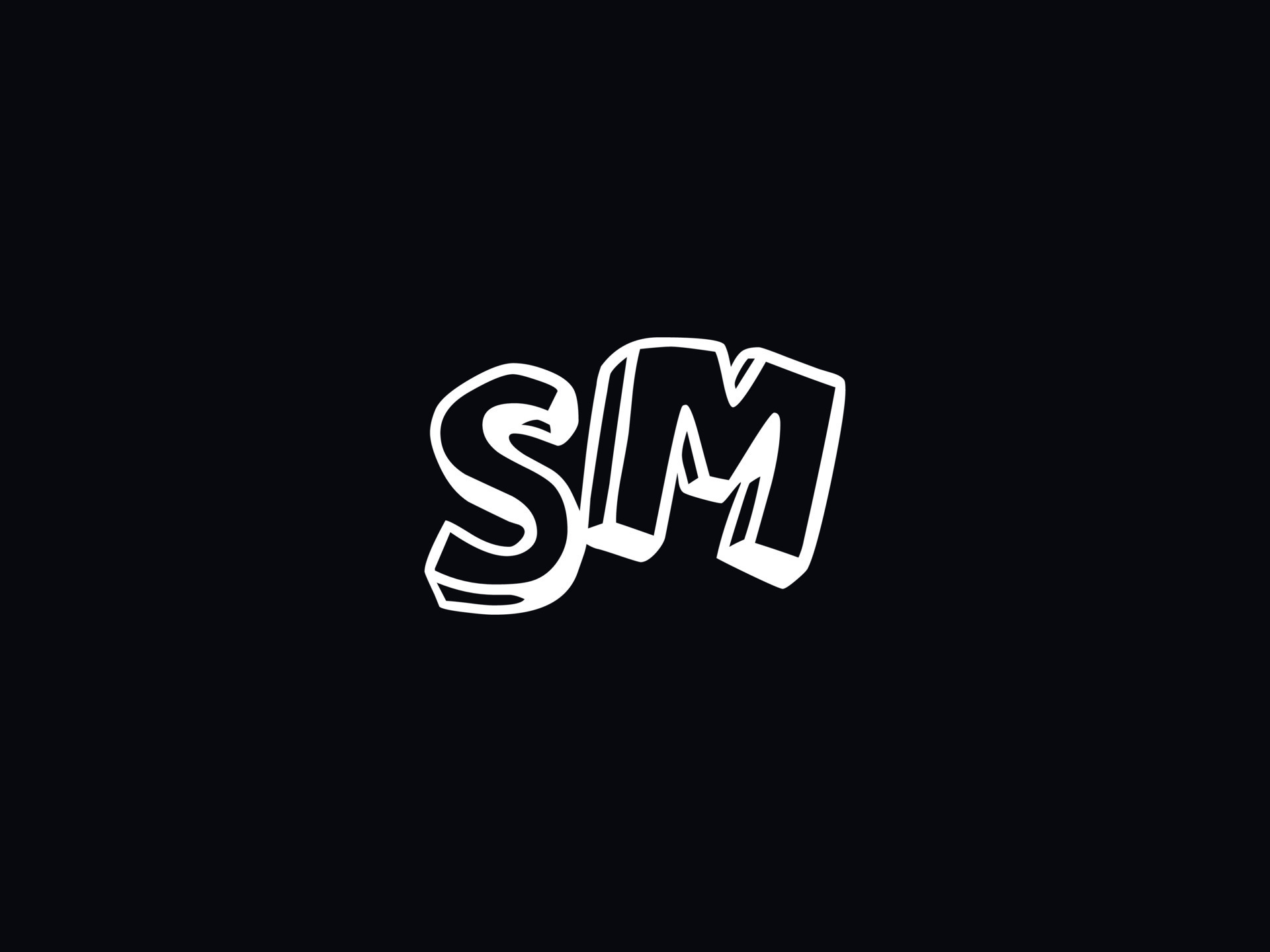 SM Logo Design on Behance  Bff drawings, Alphabet wallpaper, Mood