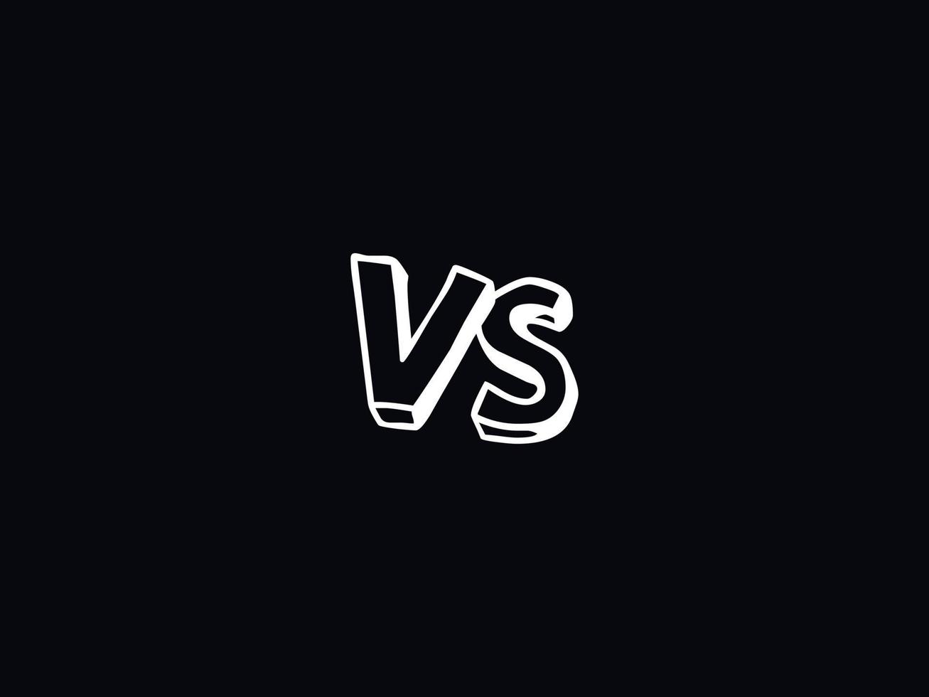 Simple Vs Logo Letter, Capital VS Luxury Logo Icon Vector