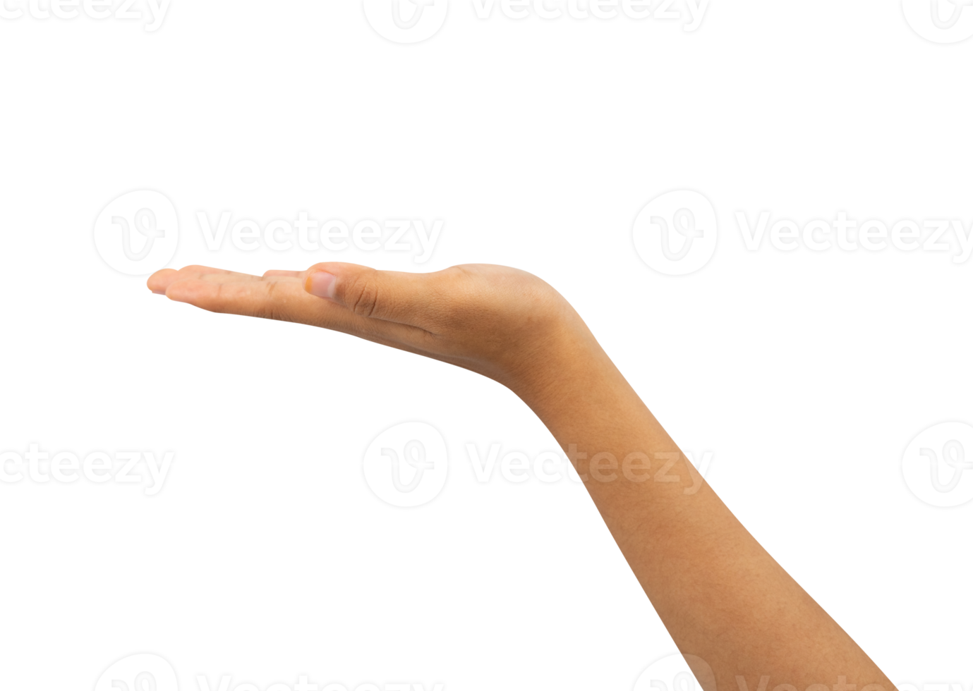 hand showing something isolated for mockups png