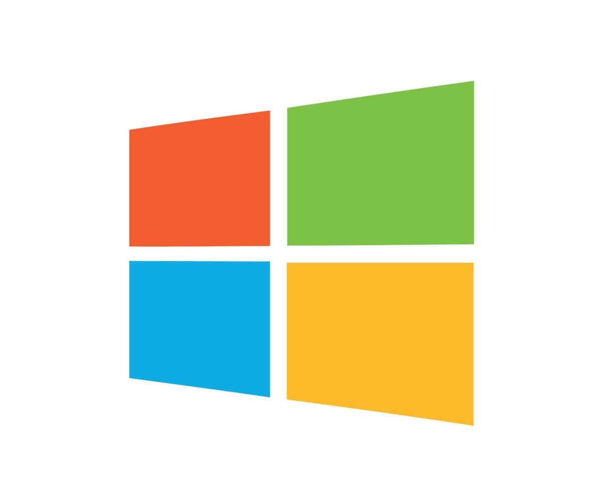 Windows Symbol Brand Logo Design Microsoft Software Vector Illustration