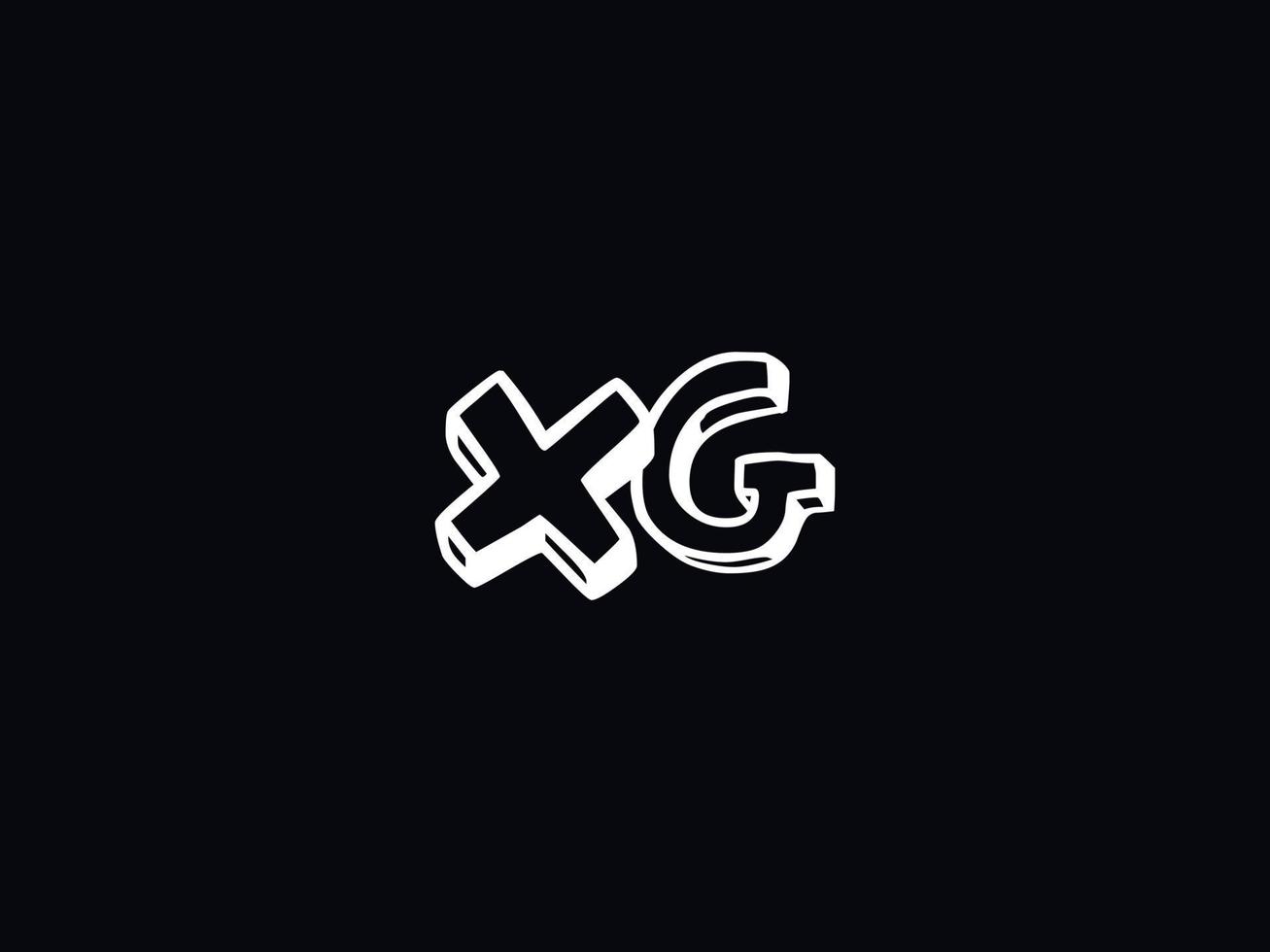 Monogram Xg Logo Letter, Minimal XG Colorful Logo Design vector