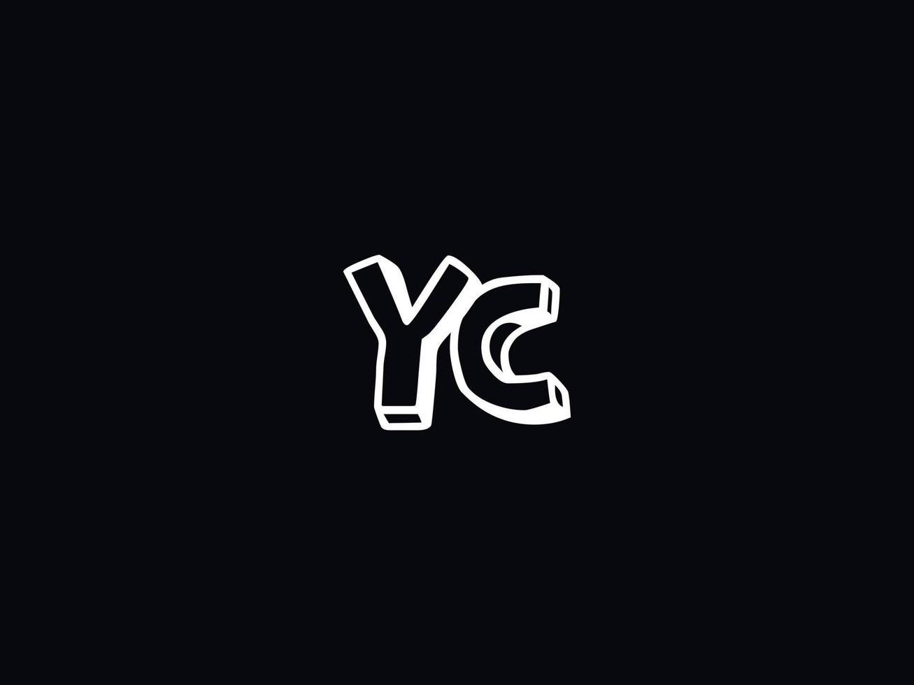 logotipo yc letra logo, resumen yc logo icono para negocio vector