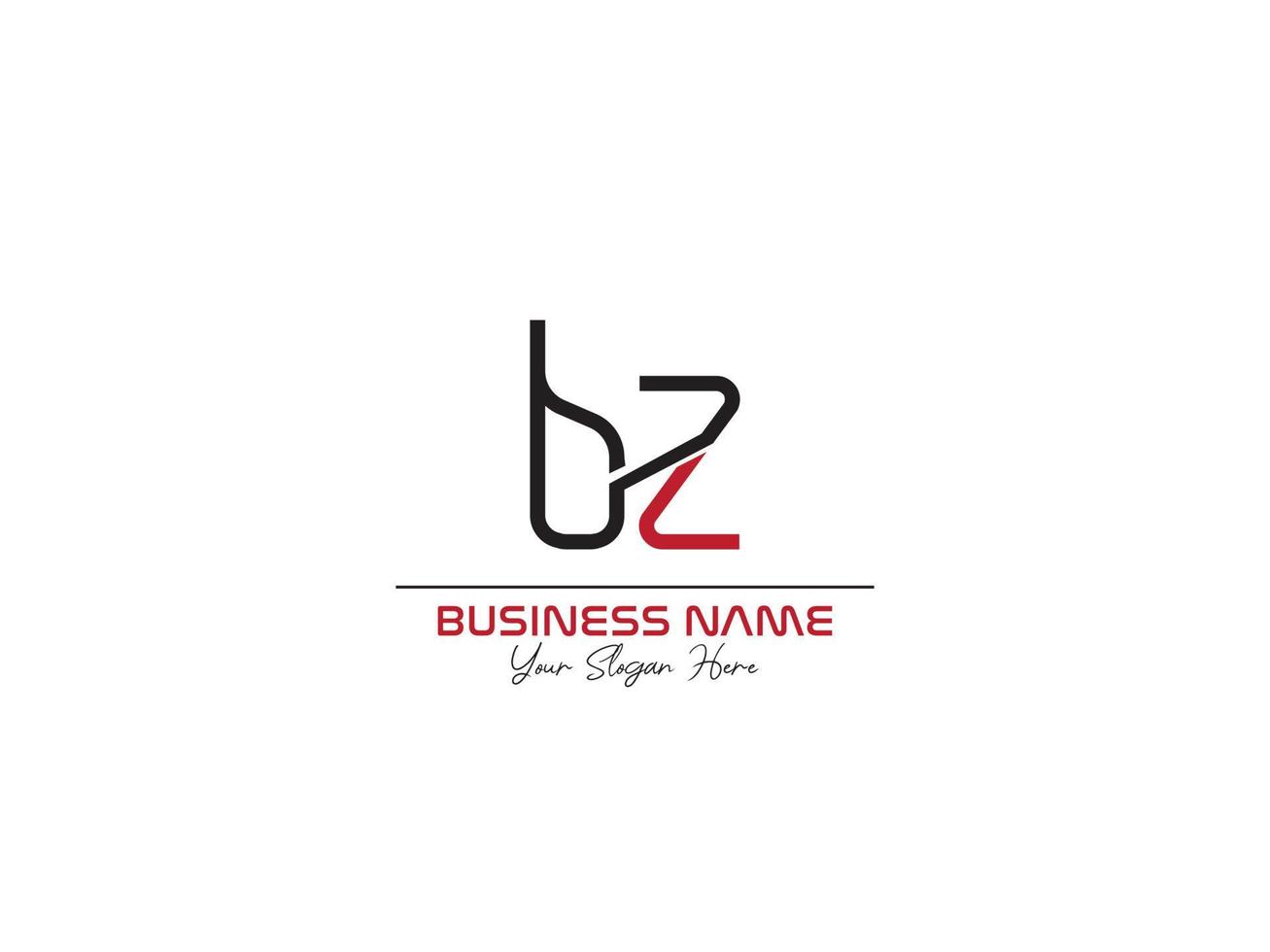 Luxury Bz Logo Icon, Creative BZ Unique Letter Logo Template vector