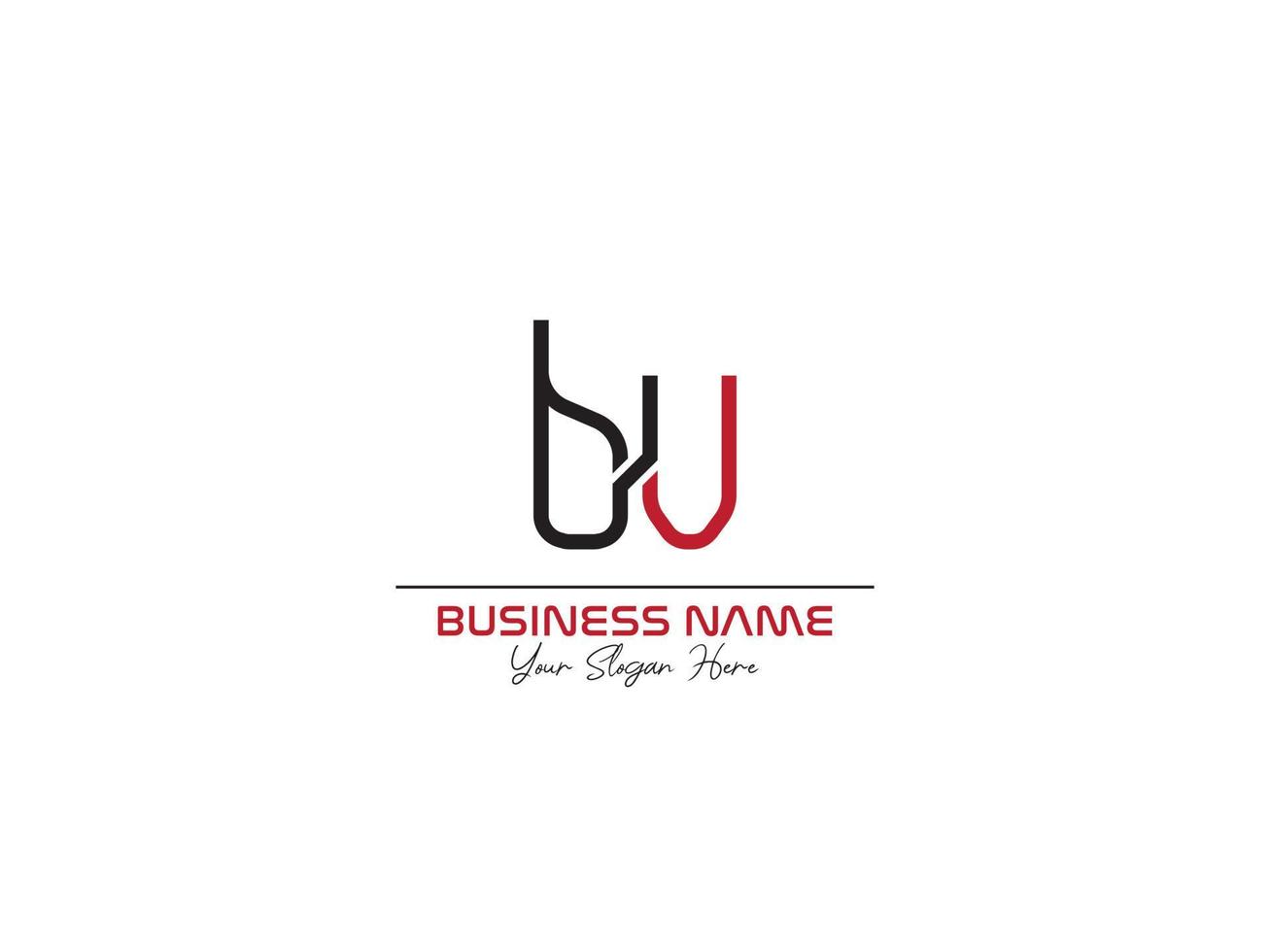 Luxury Bv Logo Icon, Creative BV Unique Letter Logo Template vector