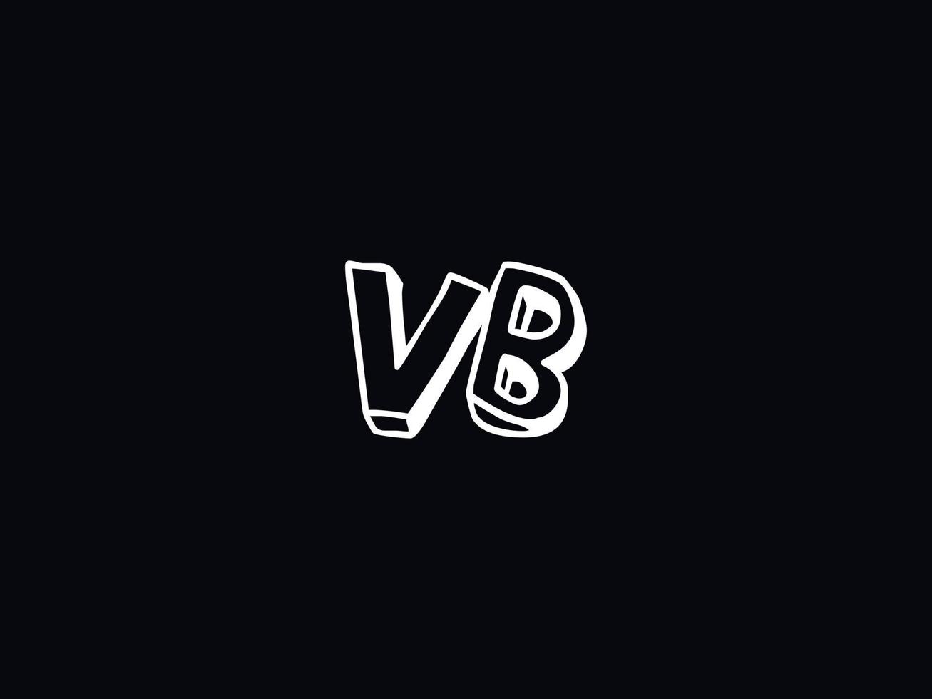 Simple Vb Logo Letter, Capital VB Luxury Logo Icon Vector