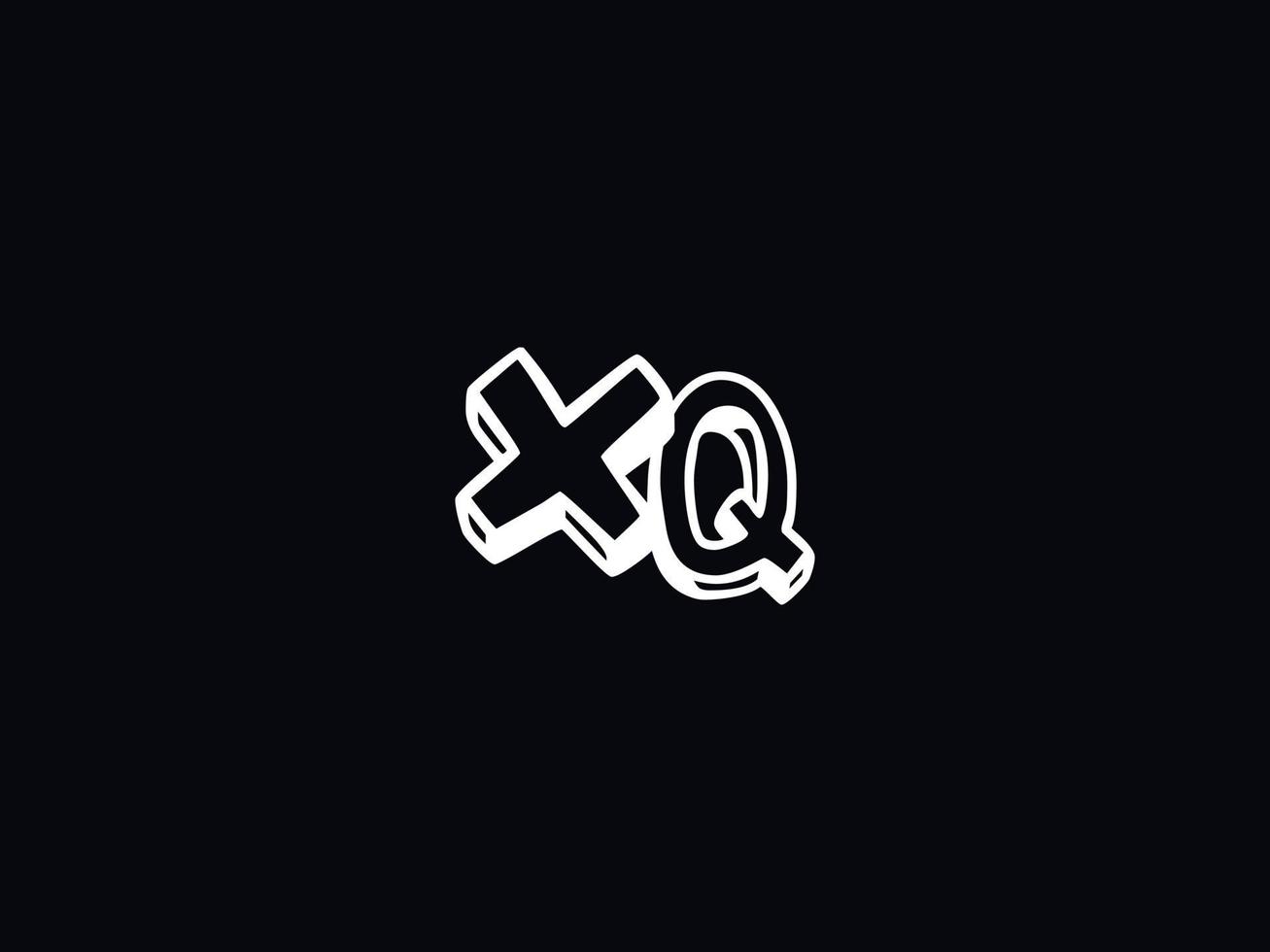 Monogram Xq Logo Letter, Minimal XQ Colorful Logo Design vector