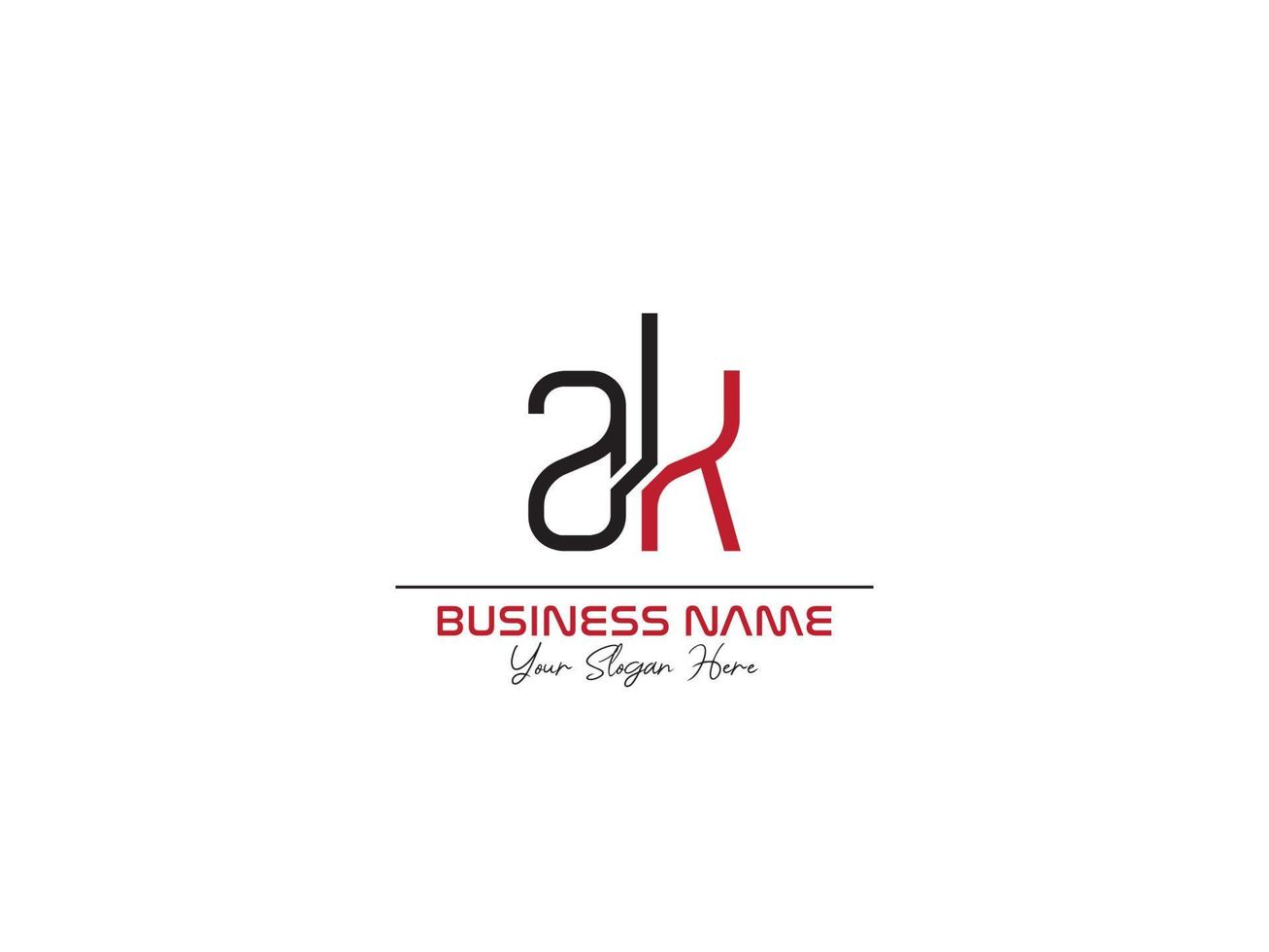 Ak Logo Art, Unique AK Letter Logo Icon Vector Stock