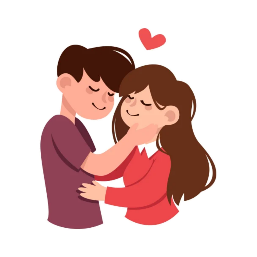 pareja enamorada png