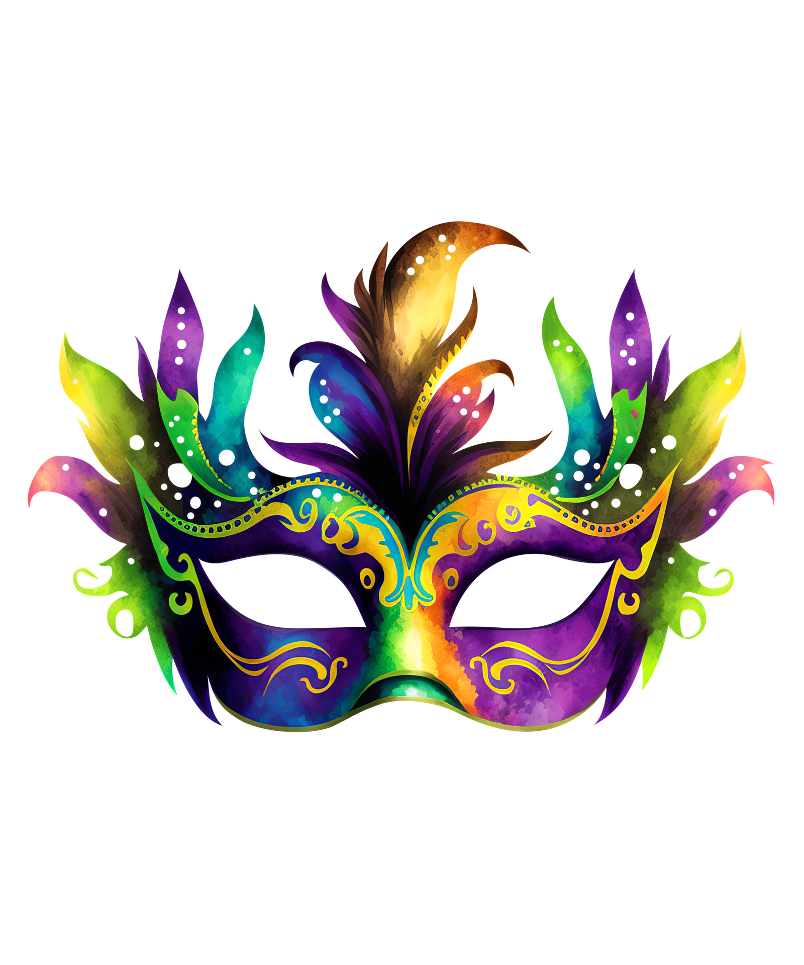 mardi gras face gems