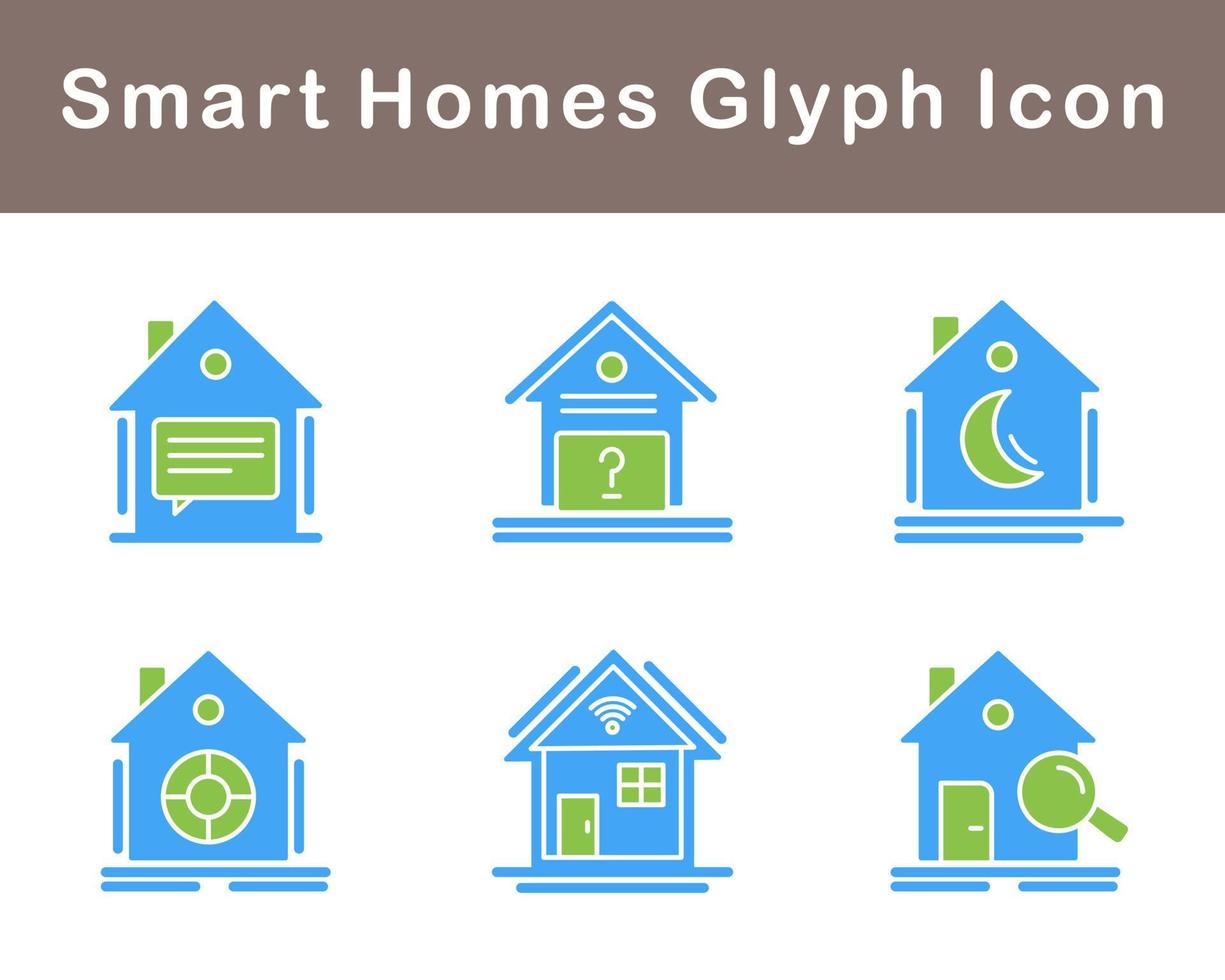 Smart Homes Vector Icon Set