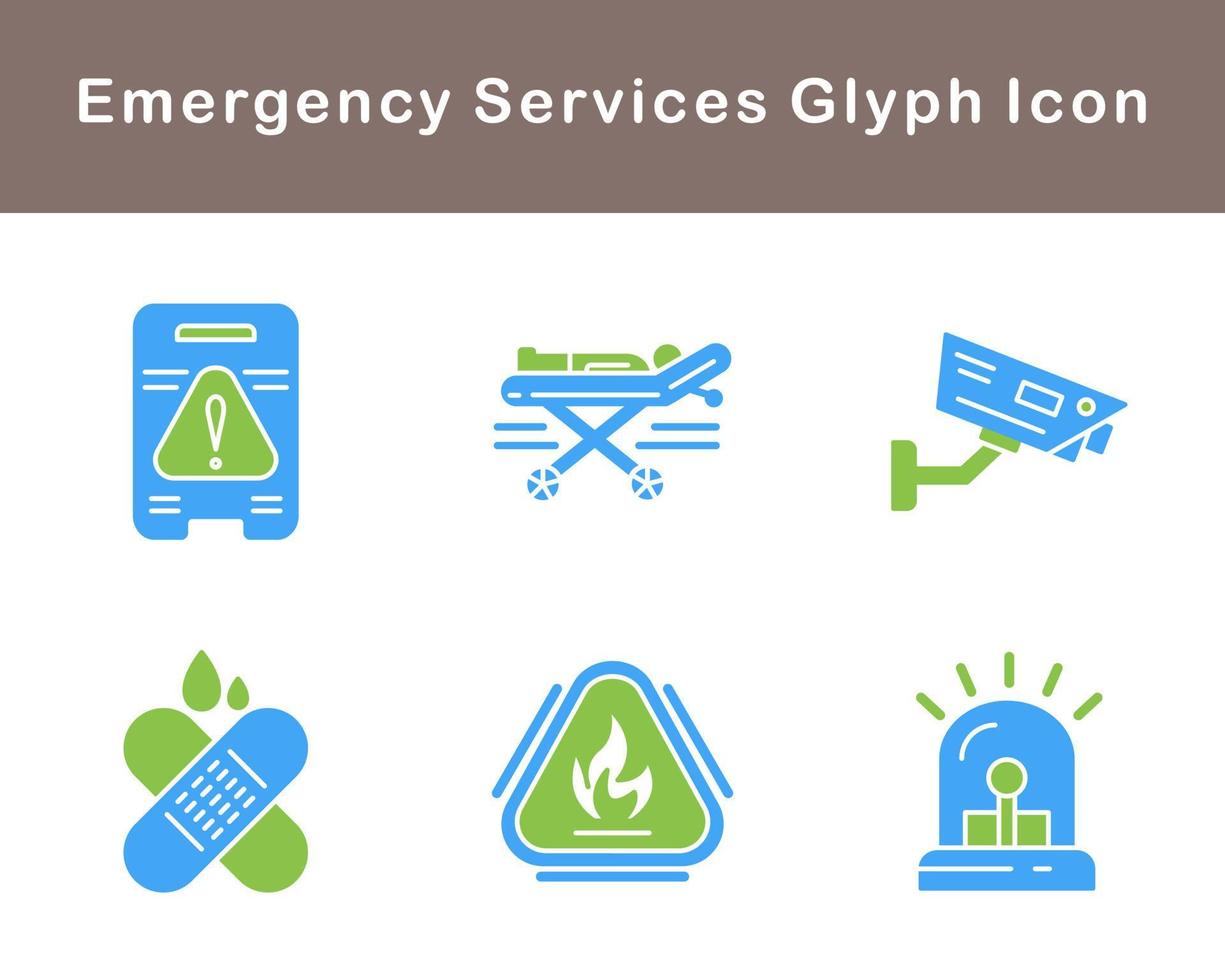 Emergency Services Vector Icon Set