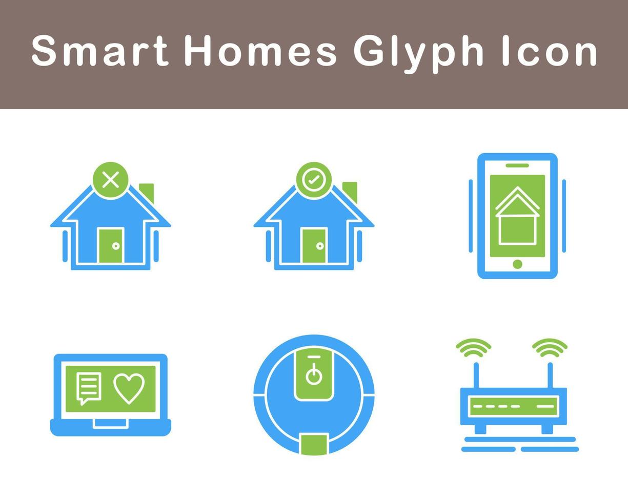 Smart Homes Vector Icon Set