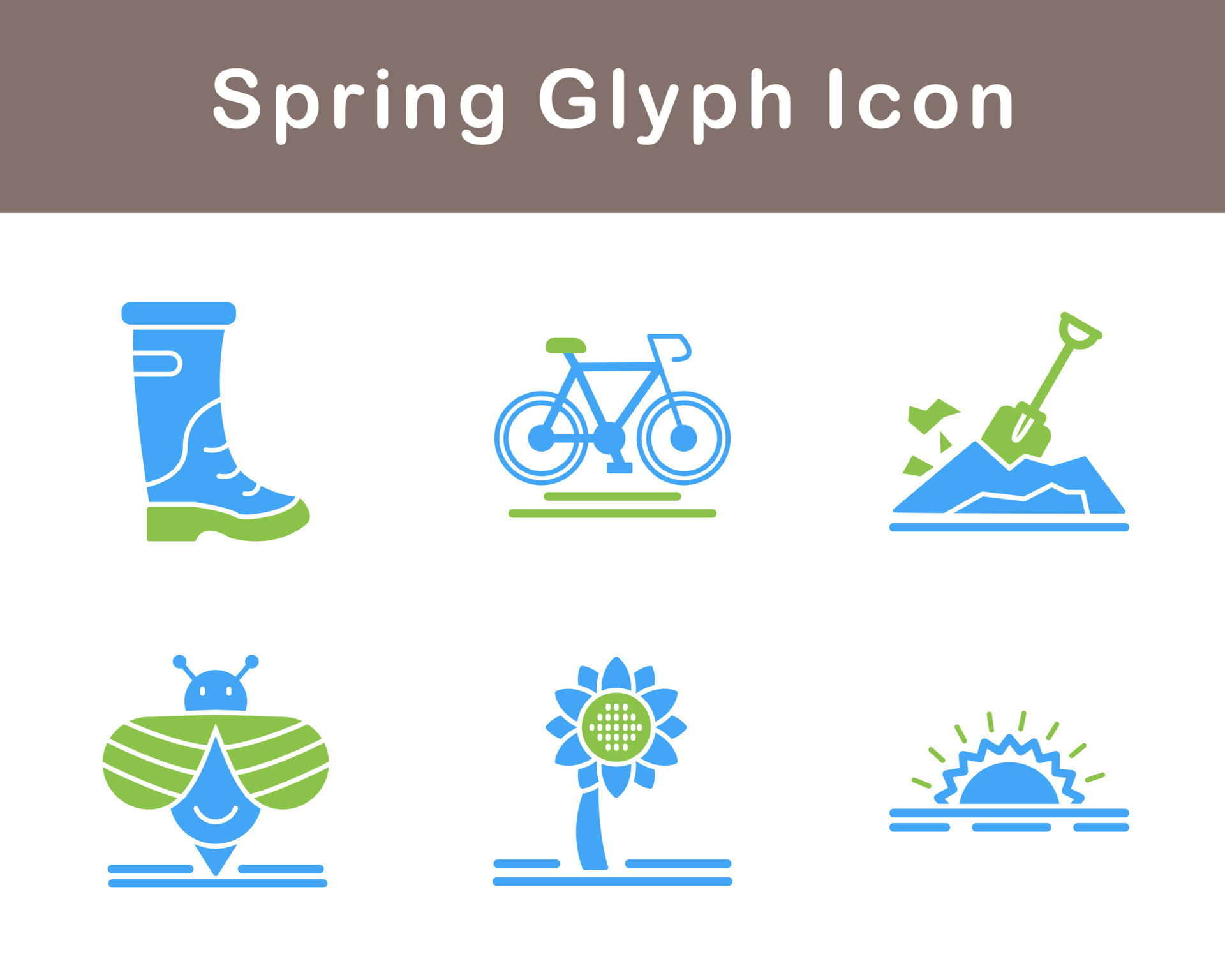 Spring Vector Icon Set 21497115 Vector Art at Vecteezy