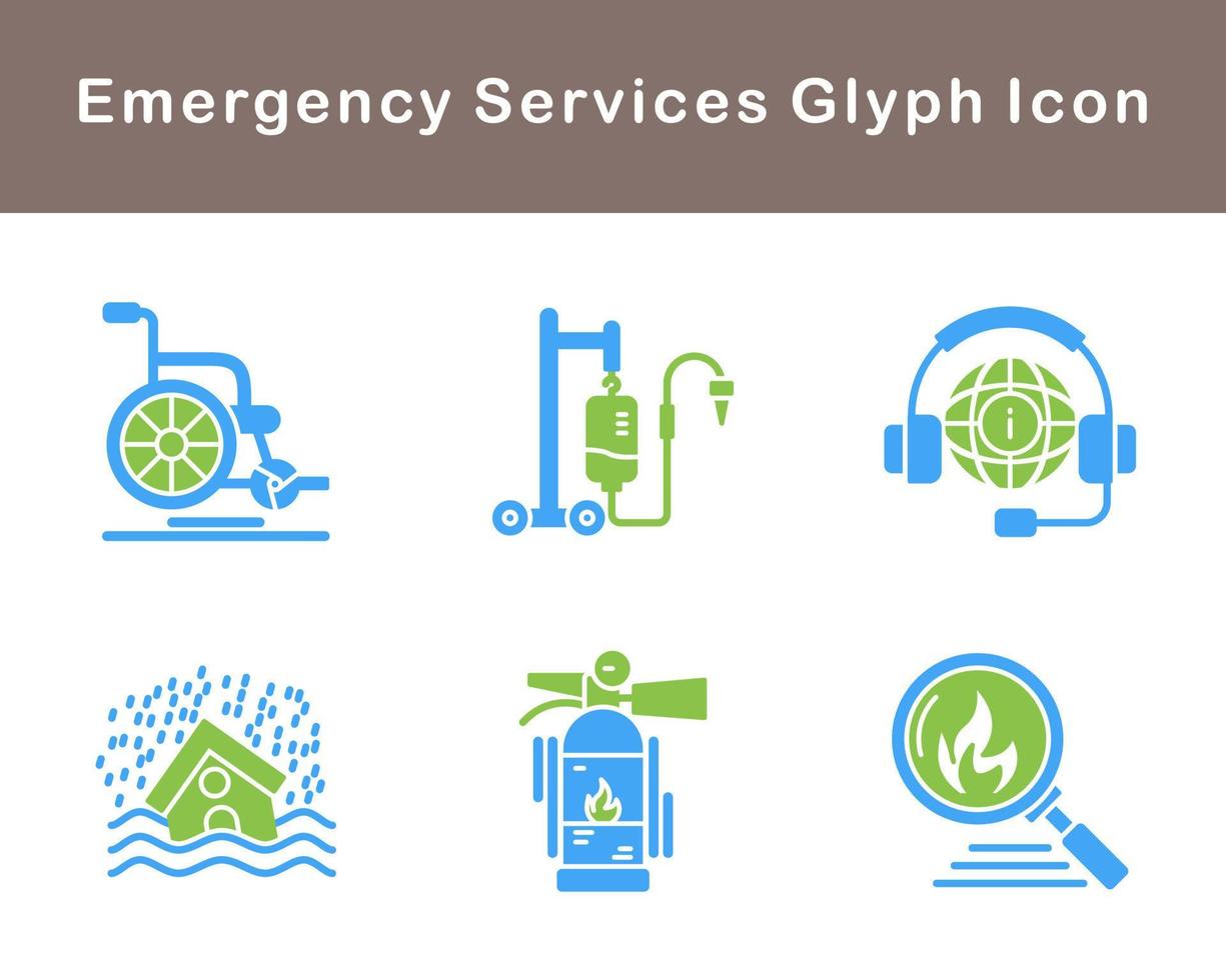 Emergency Services Vector Icon Set