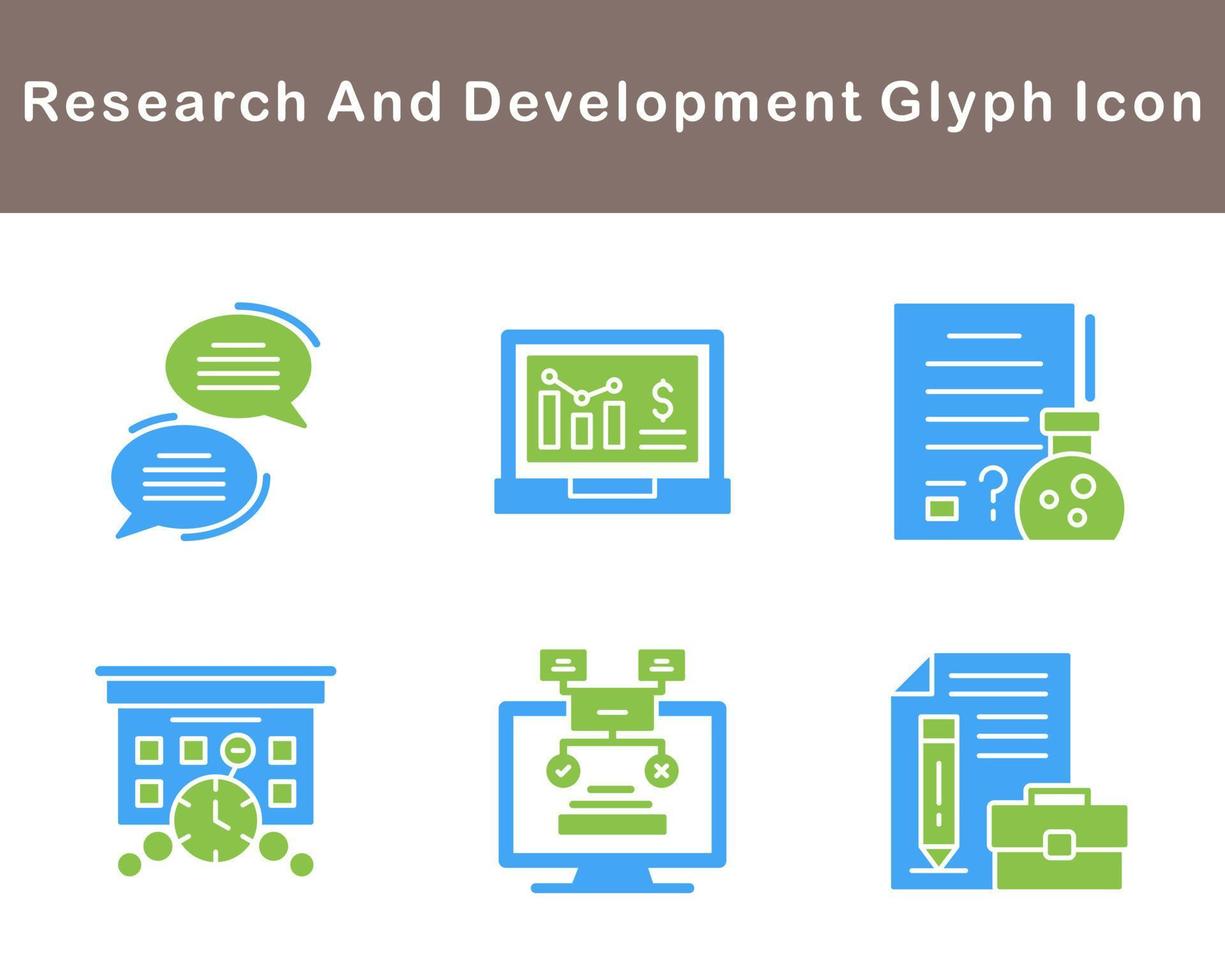 Research And Development Vector Icon Set