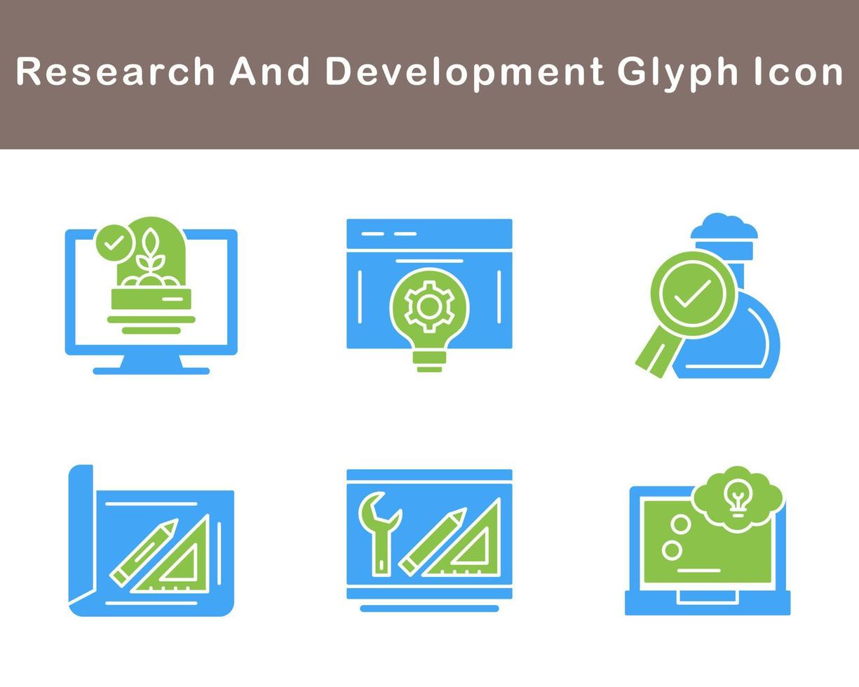 Research And Development Vector Icon Set