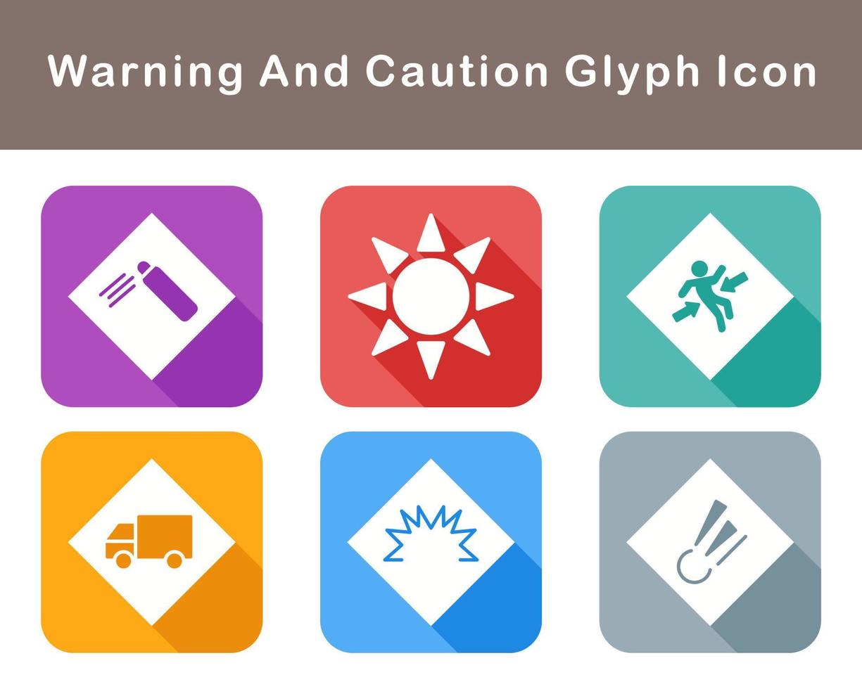 Warning And Caution Vector Icon Set