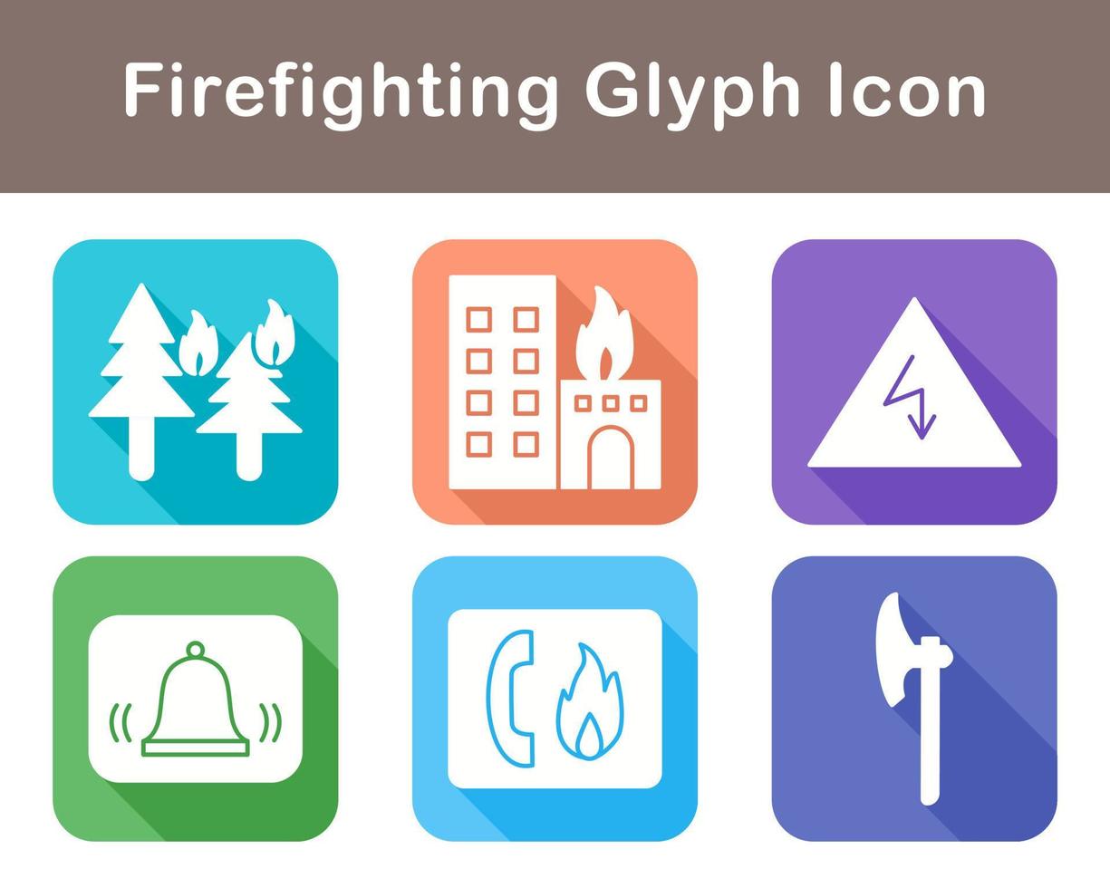 Firefighting Vector Icon Set