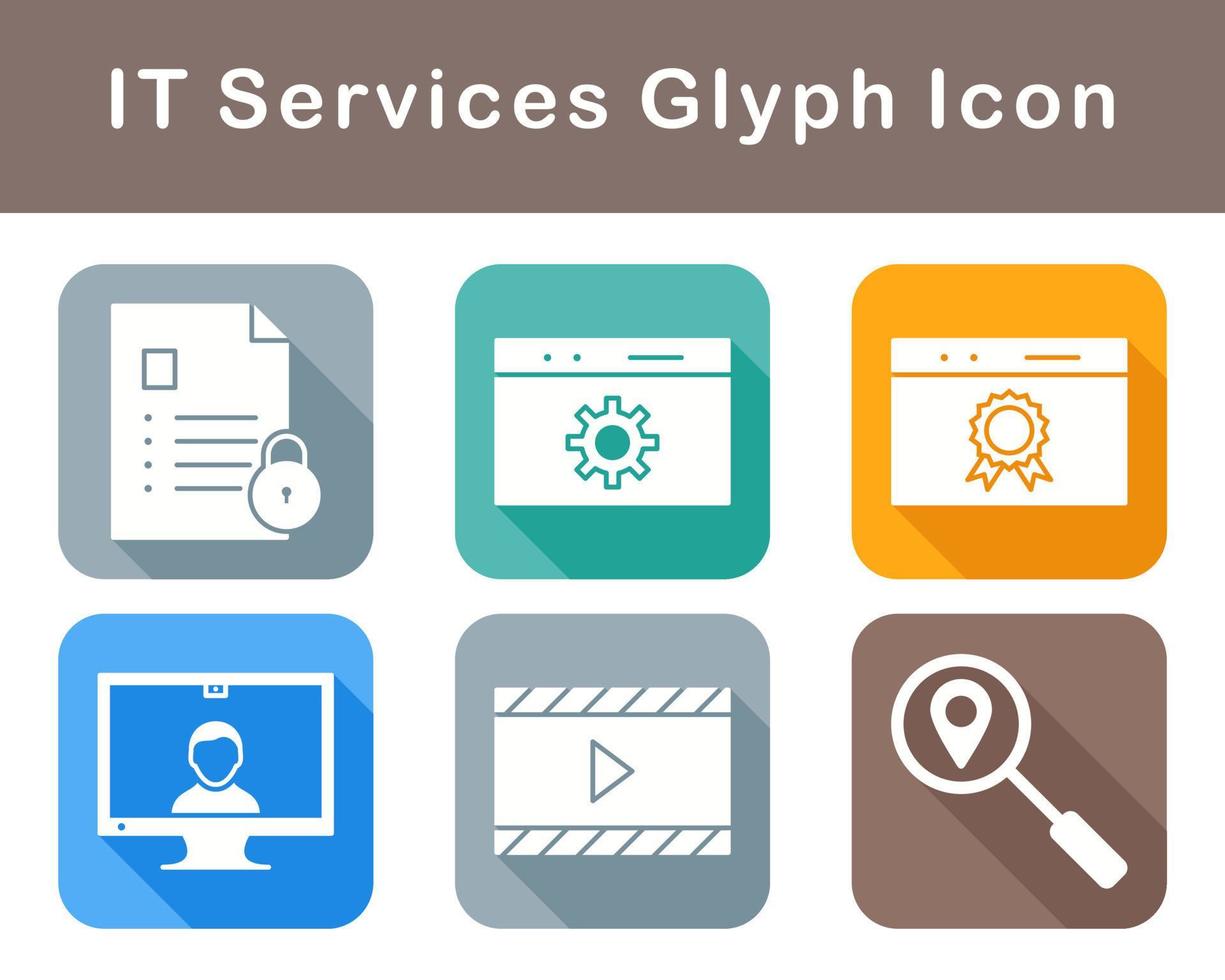 IT Services Vector Icon Set