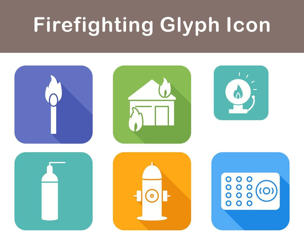 Firefighting Vector Icon Set