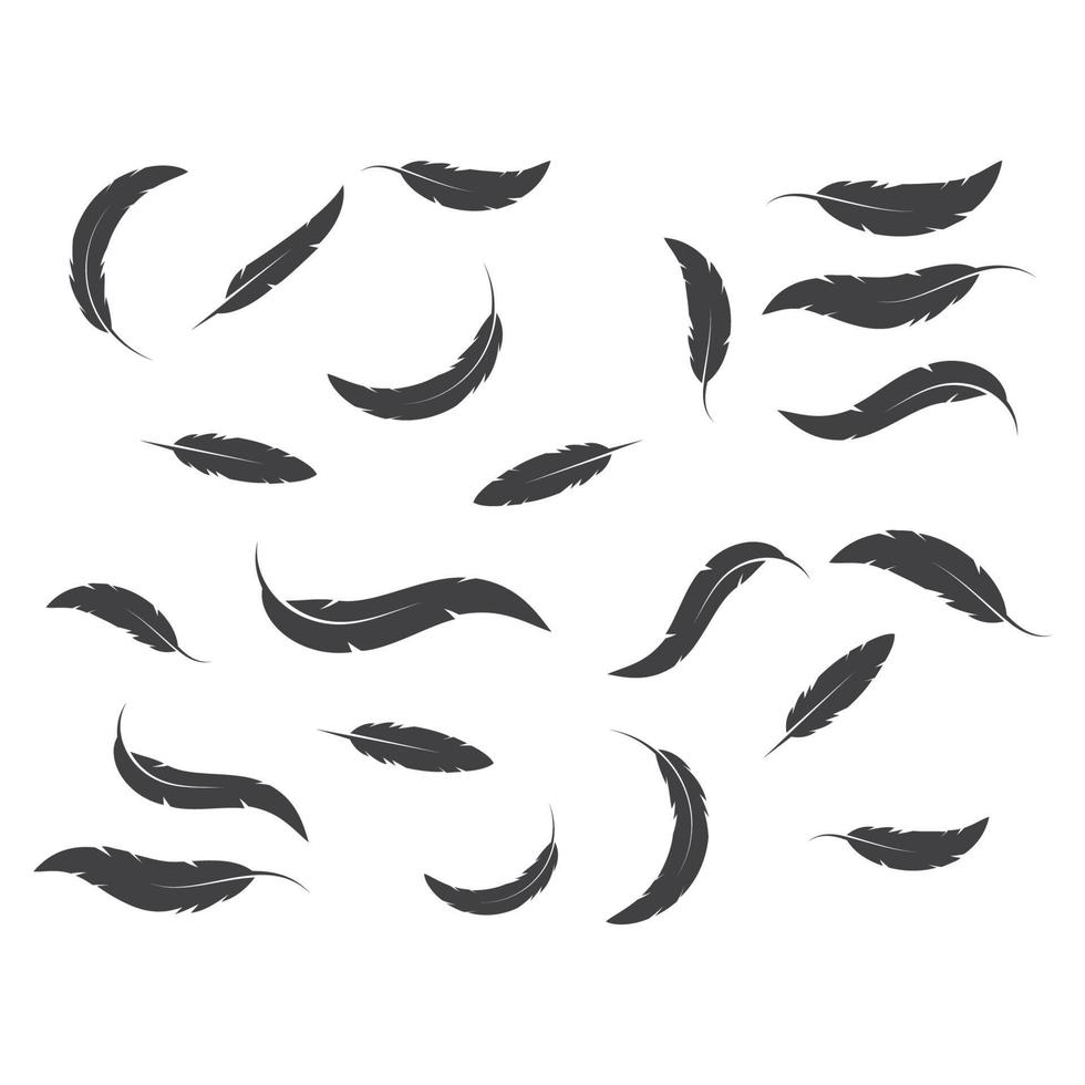 feather icon illustration vector template