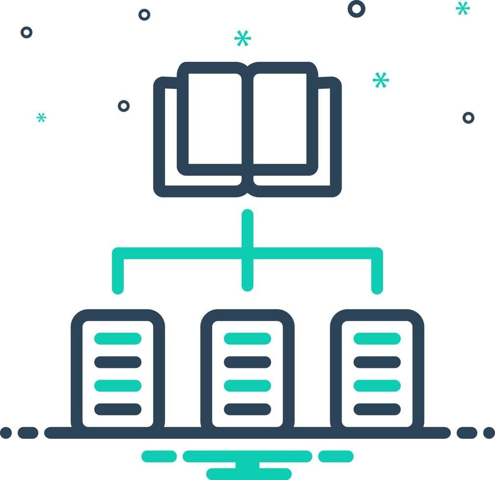 mix icon for classification vector
