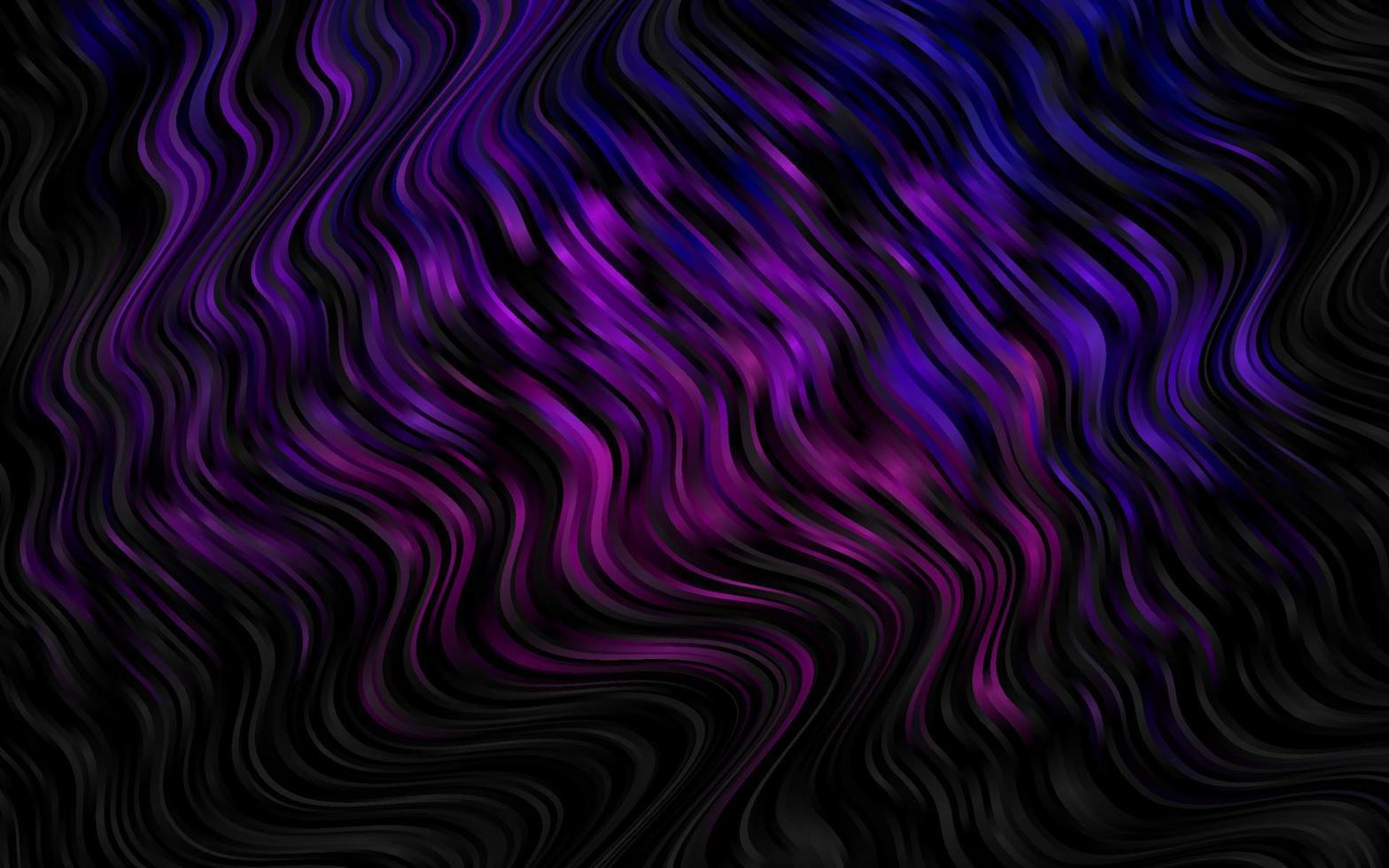 Dark Purple vector background with liquid shapes.