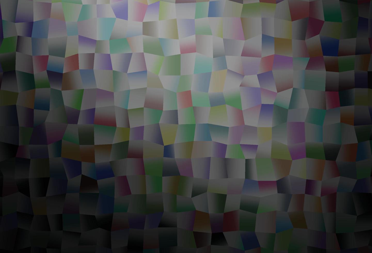 Dark Silver, Gray vector pattern with crystals, rectangles.