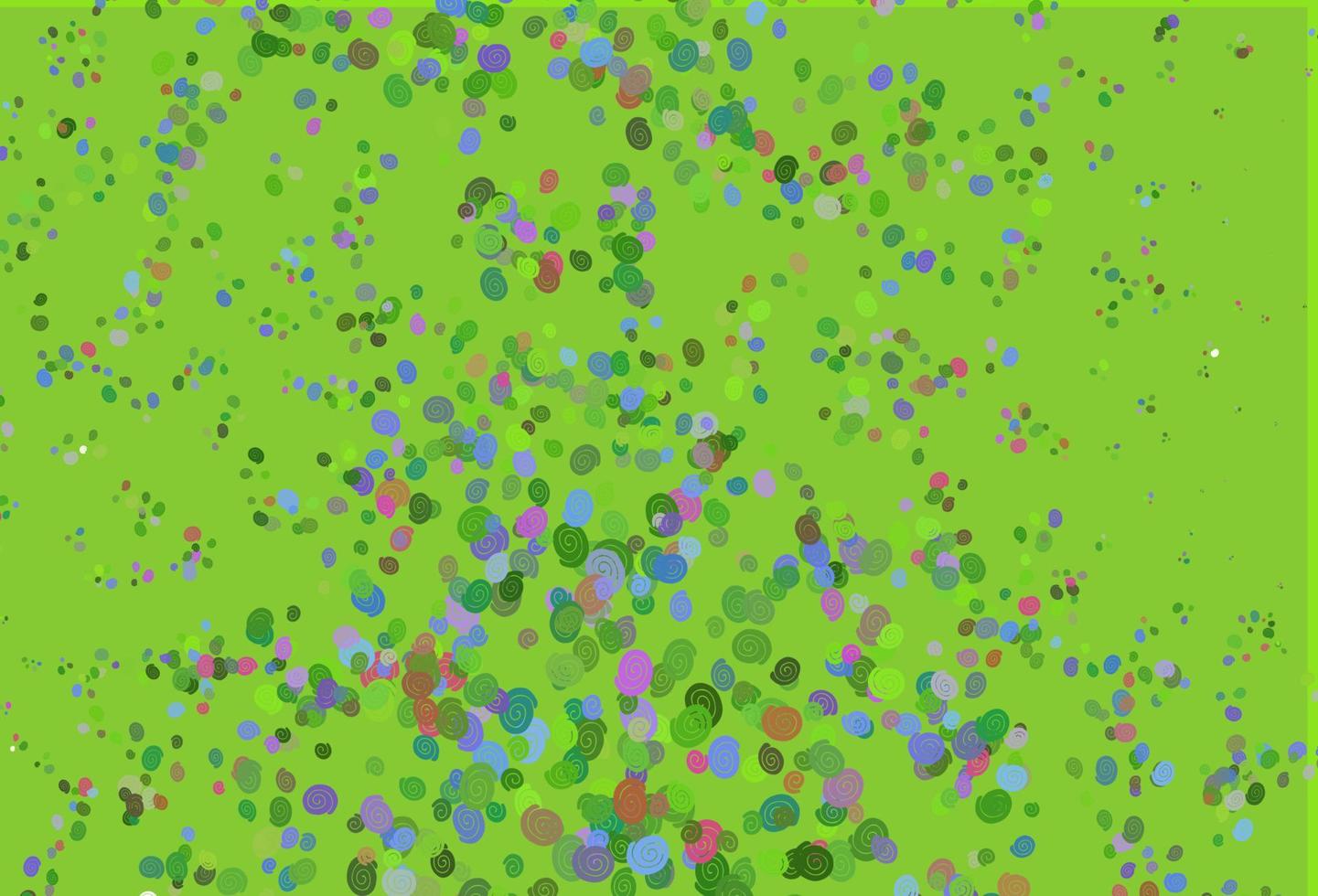 patrón de vector de arco iris multicolor claro con formas de lámpara.