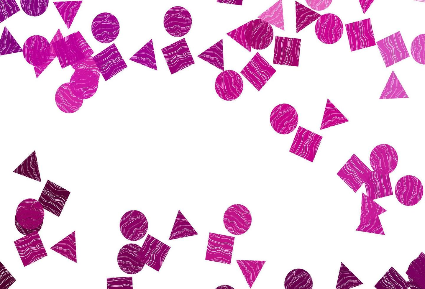 Light Purple vector pattern in polygonal style with circles.