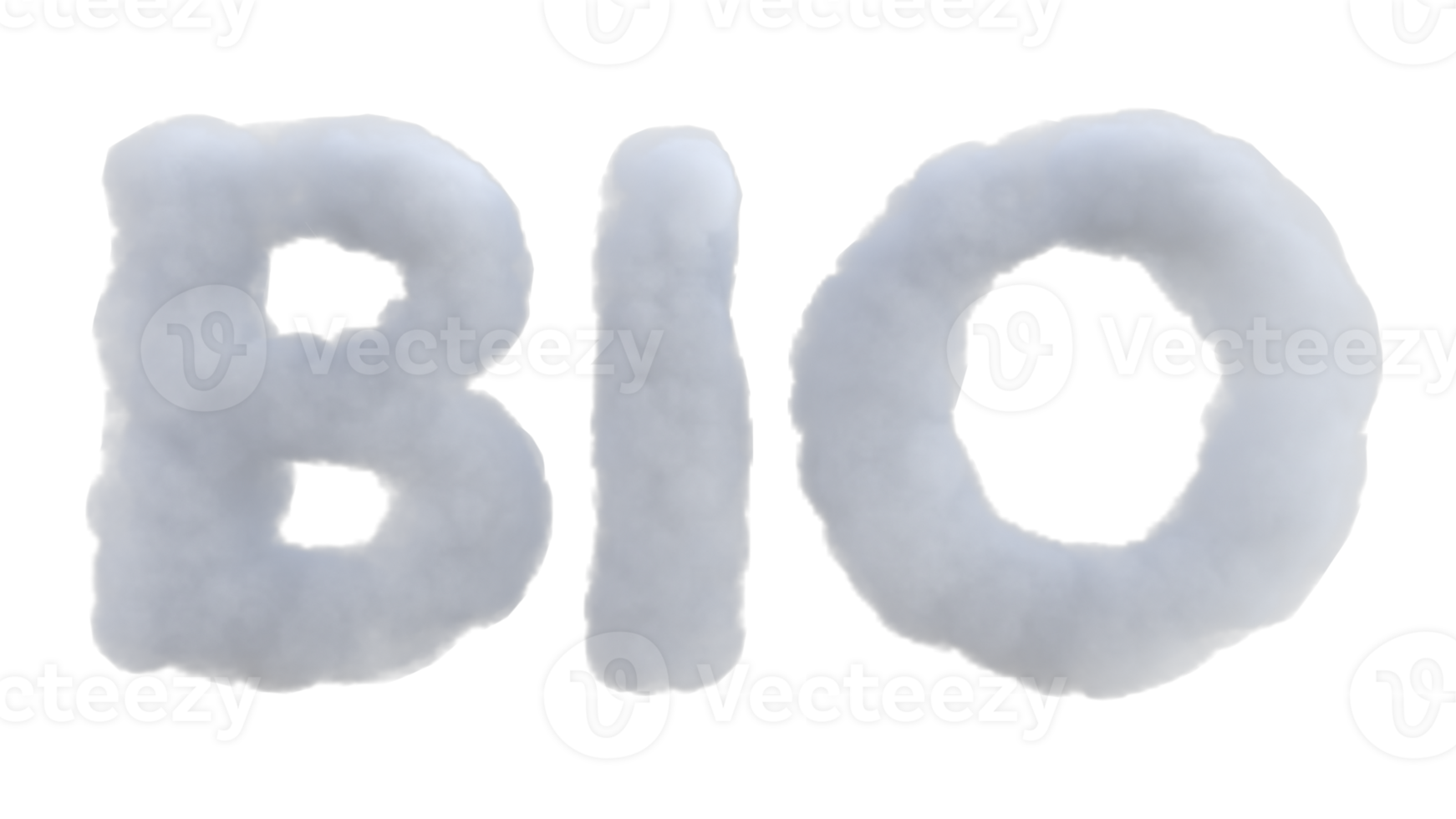 Environment related word cloud alphabet. 3d render isolated png