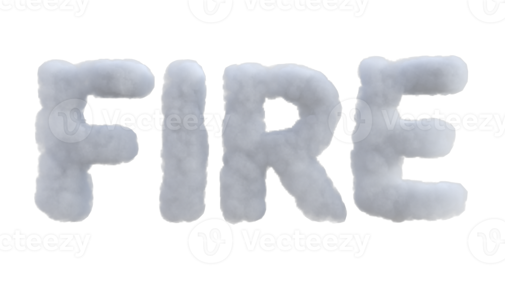 Environment related word cloud alphabet. 3d render isolated png