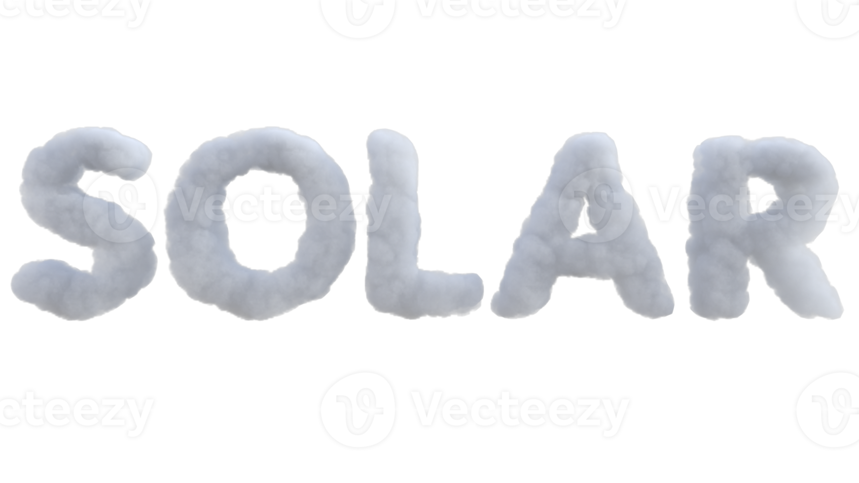 Environment related word cloud alphabet. 3d render isolated png