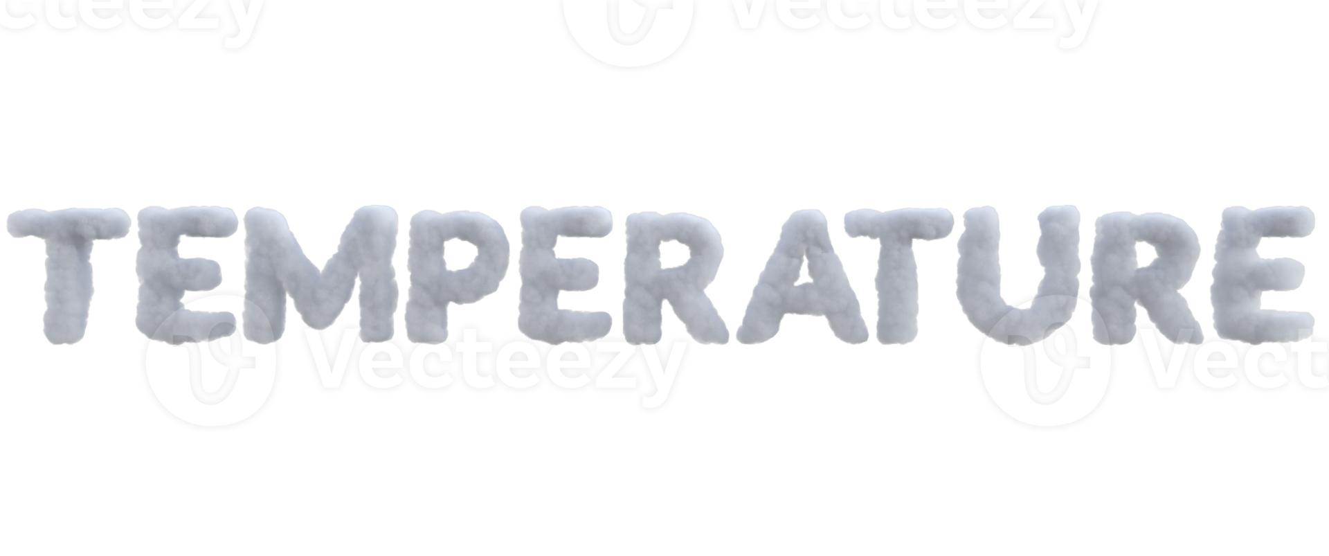 Environment related word cloud alphabet. 3d render isolated png