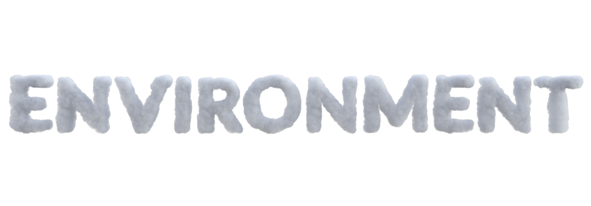 Environment related word cloud alphabet. 3d render isolated 21497595 PNG