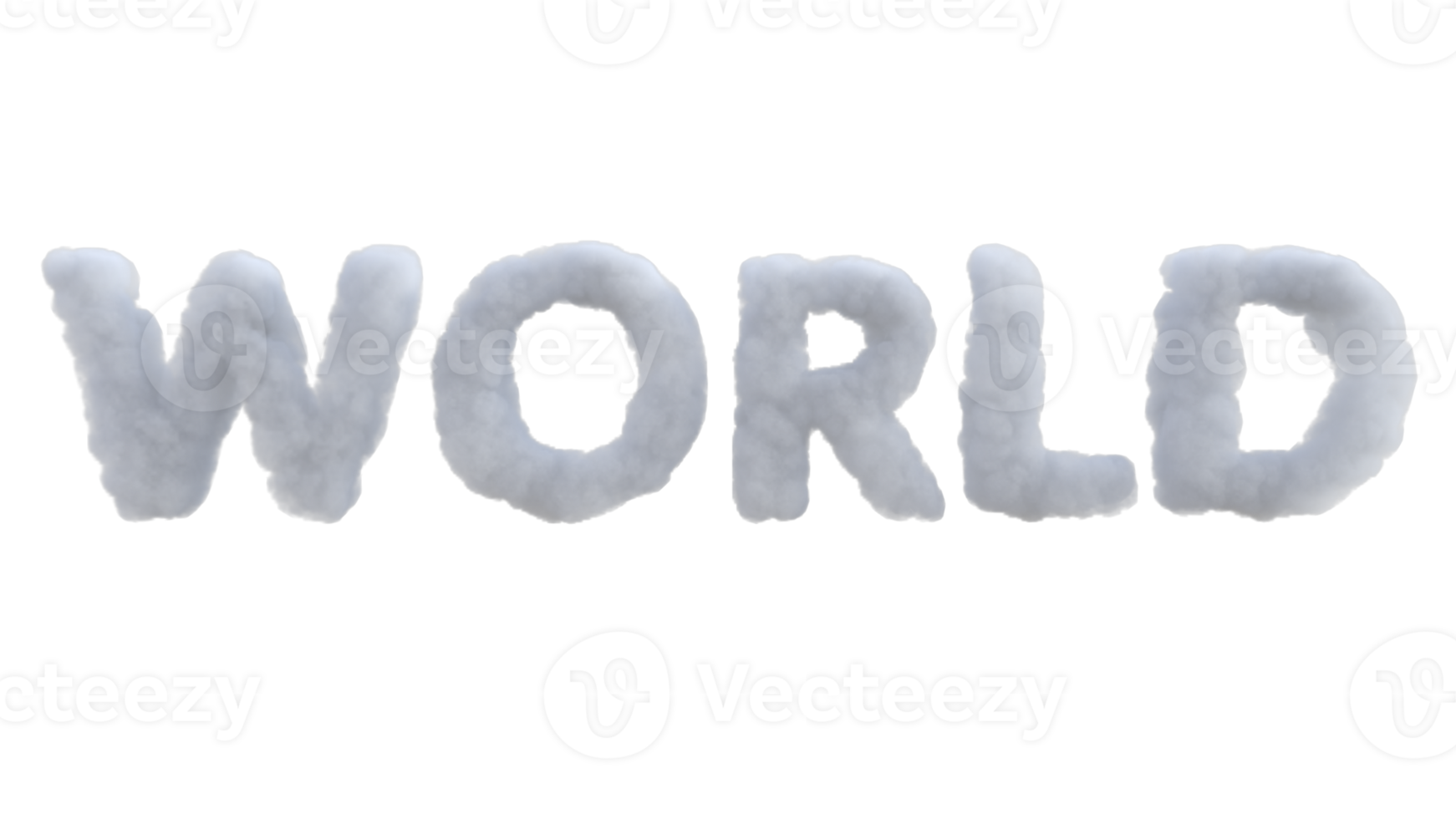 Environment related word cloud alphabet. 3d render isolated png